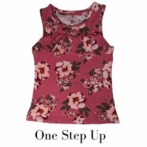 One Step Up Girls Ruffle Tank Top, Size Small 7/8
